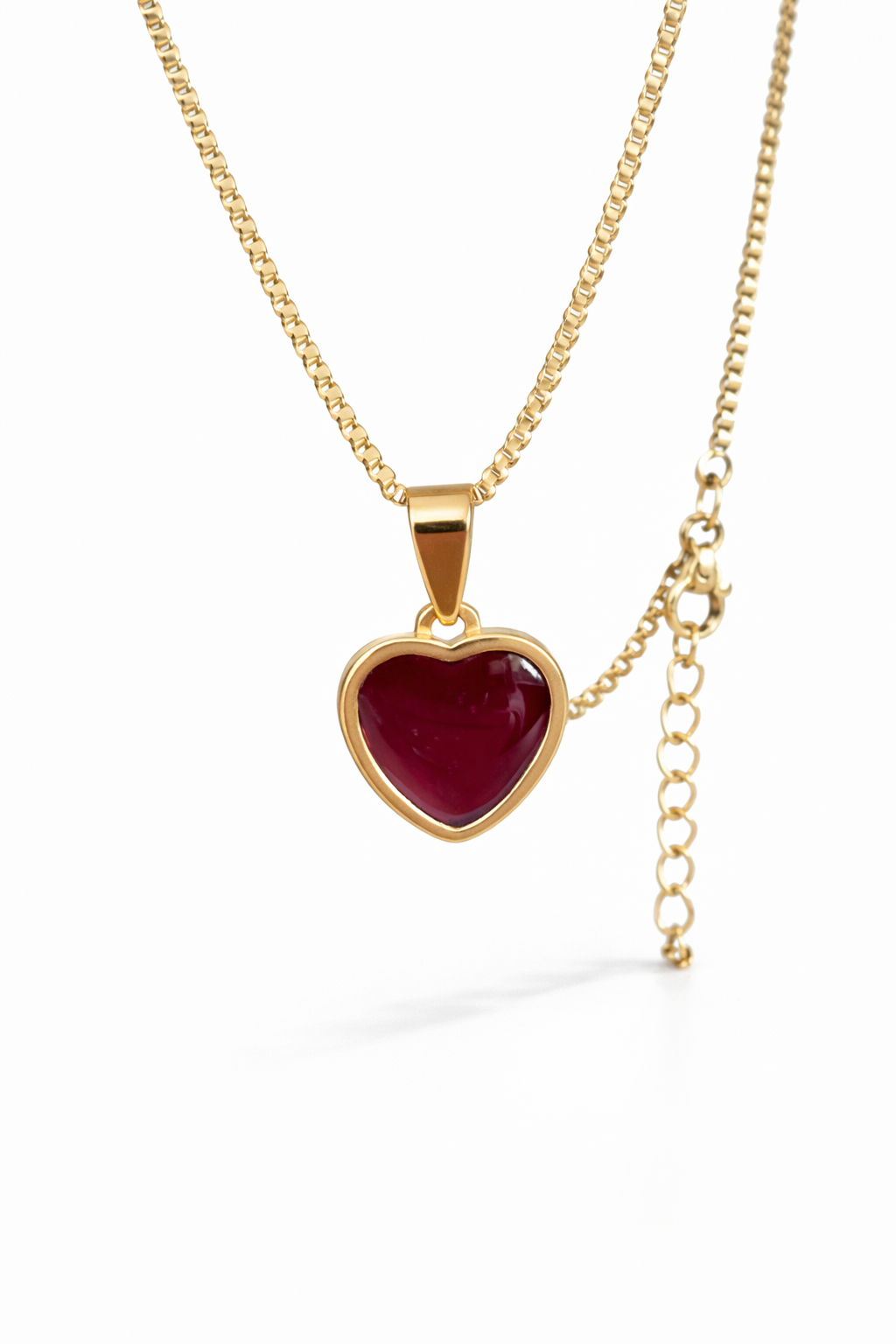 שרשרת לב פתוח סגולה