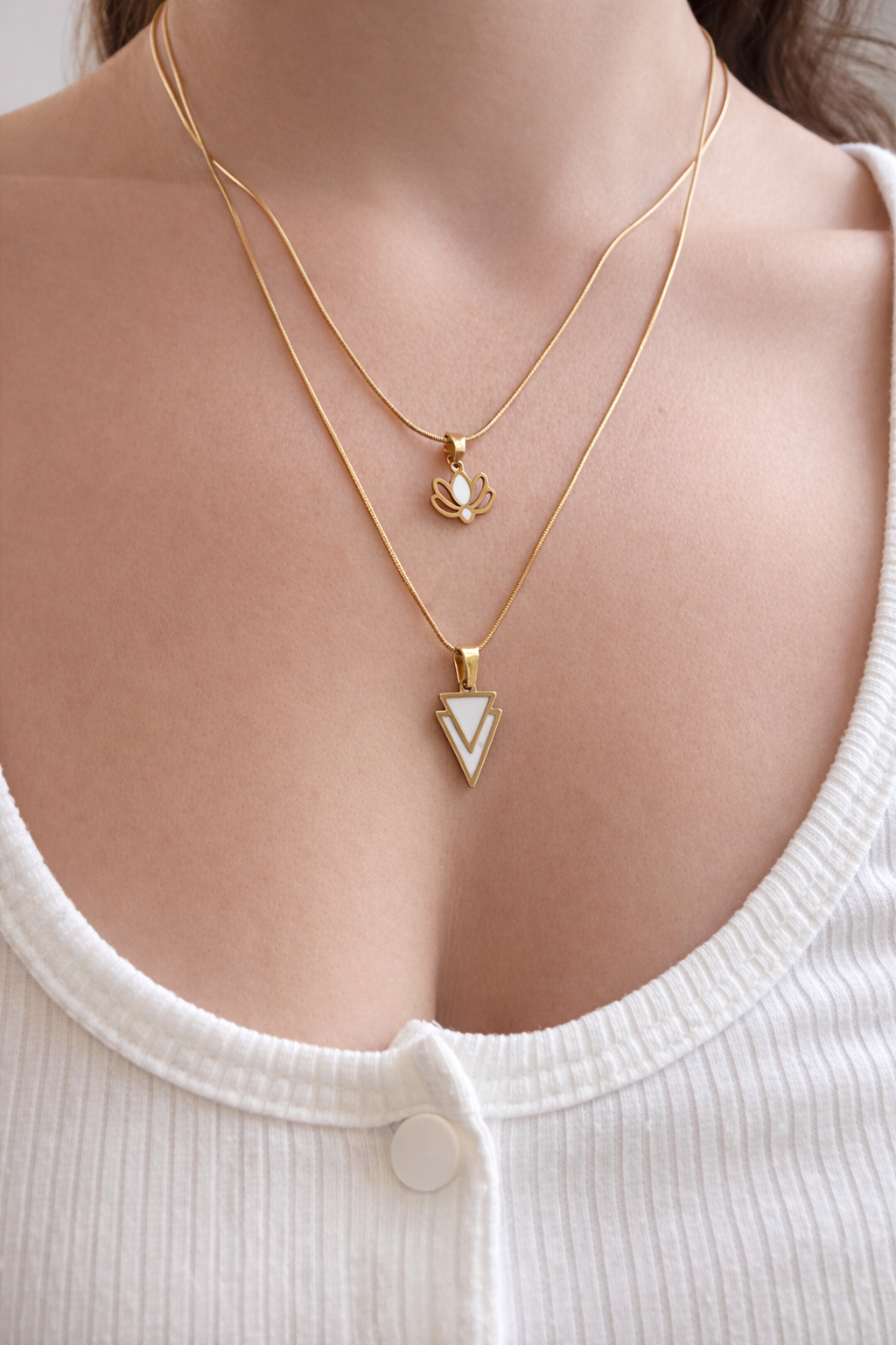 שרשרת לוטוס זהב/כסף