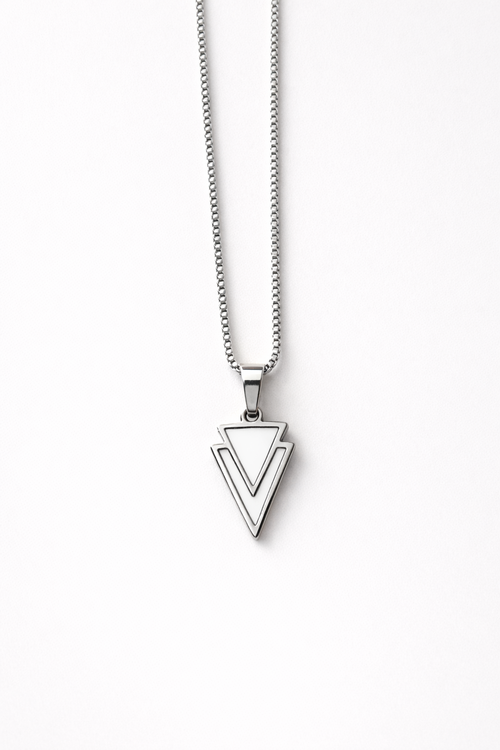 שרשרת נקודת איזון עם תמציות פרחי באך לאיזון ורוגע עשויה סטיינלס סטיל בציפוי זהב או גימור טבעי